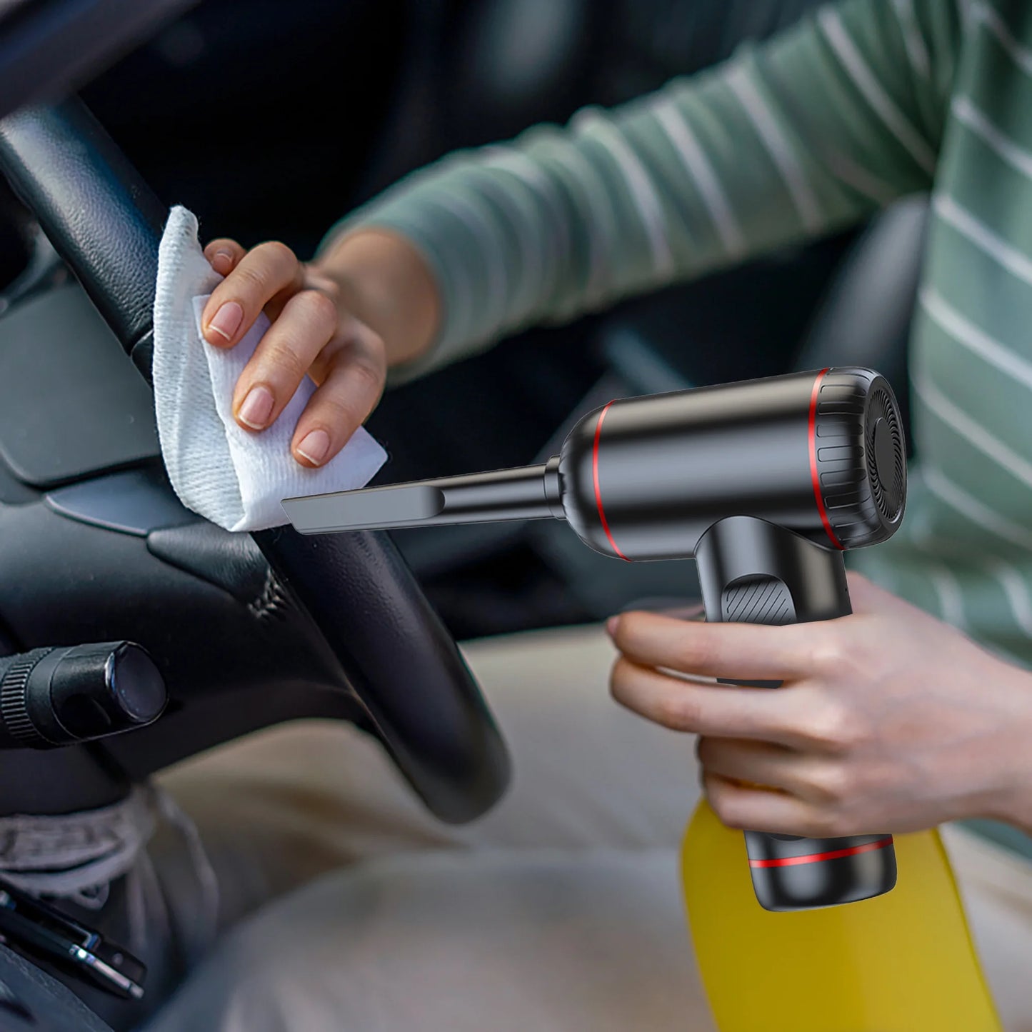 Car Vacuum Cleaner Cordless Handheld Vacuum Cleaner -3 in 1 Portable Handheld Car Vacuum for Car,Office and Home