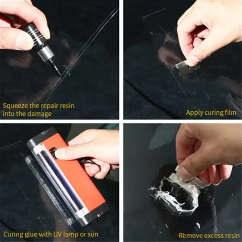 Car Windshield Cracked Repair Tool Upgrade Auto Glass Repair Fluid DIY Auto Window Scratch Crack Restore for Car Accessories