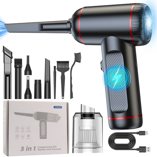 Car Vacuum Cleaner Cordless Handheld Vacuum Cleaner -3 in 1 Portable Handheld Car Vacuum for Car,Office and Home