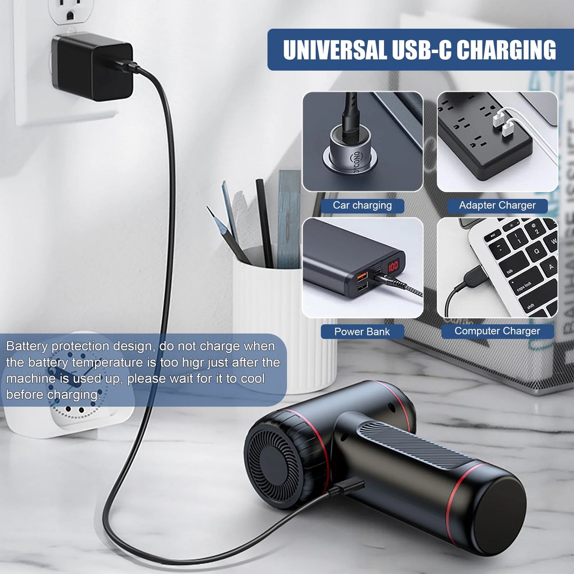 Car Vacuum Cleaner Cordless Handheld Vacuum Cleaner -3 in 1 Portable Handheld Car Vacuum for Car,Office and Home