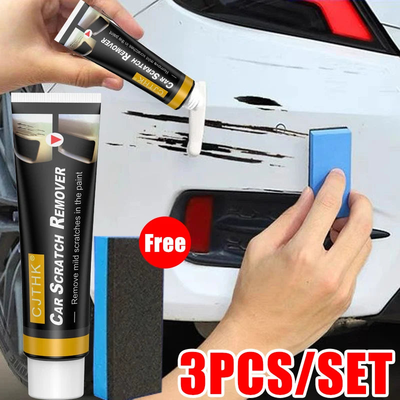 Car Scratch Remover Car Polishing Paste with Sponge Car Body Paint Care Remove Scratch Repair Broken Paint Smooth Car Body
